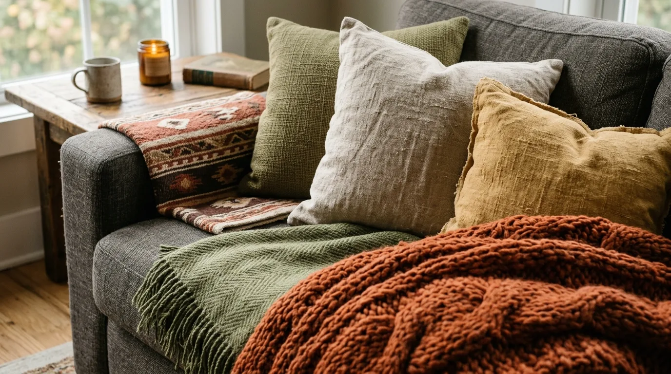 Let pumpkins work in a more edited and elegant way inspiration for a fall home interior.